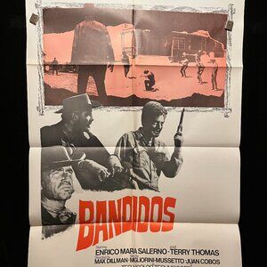 Bandidos 1973 One Sheet Movie Poster Cowboy Western Country Massimo Dallamano